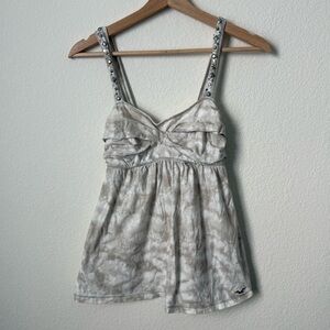 Hollister babydoll tie dye tank
